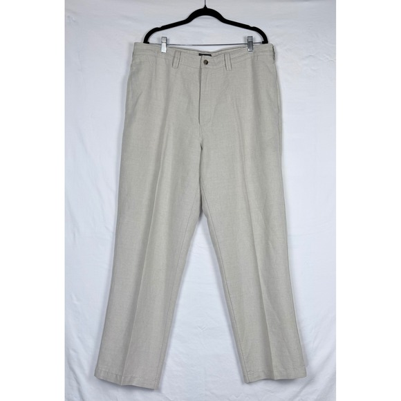 St. John's Bay Other - St. Johns Bay Mens 38x32 Linen Blend Pants Casual Preppy Wedding Vacation